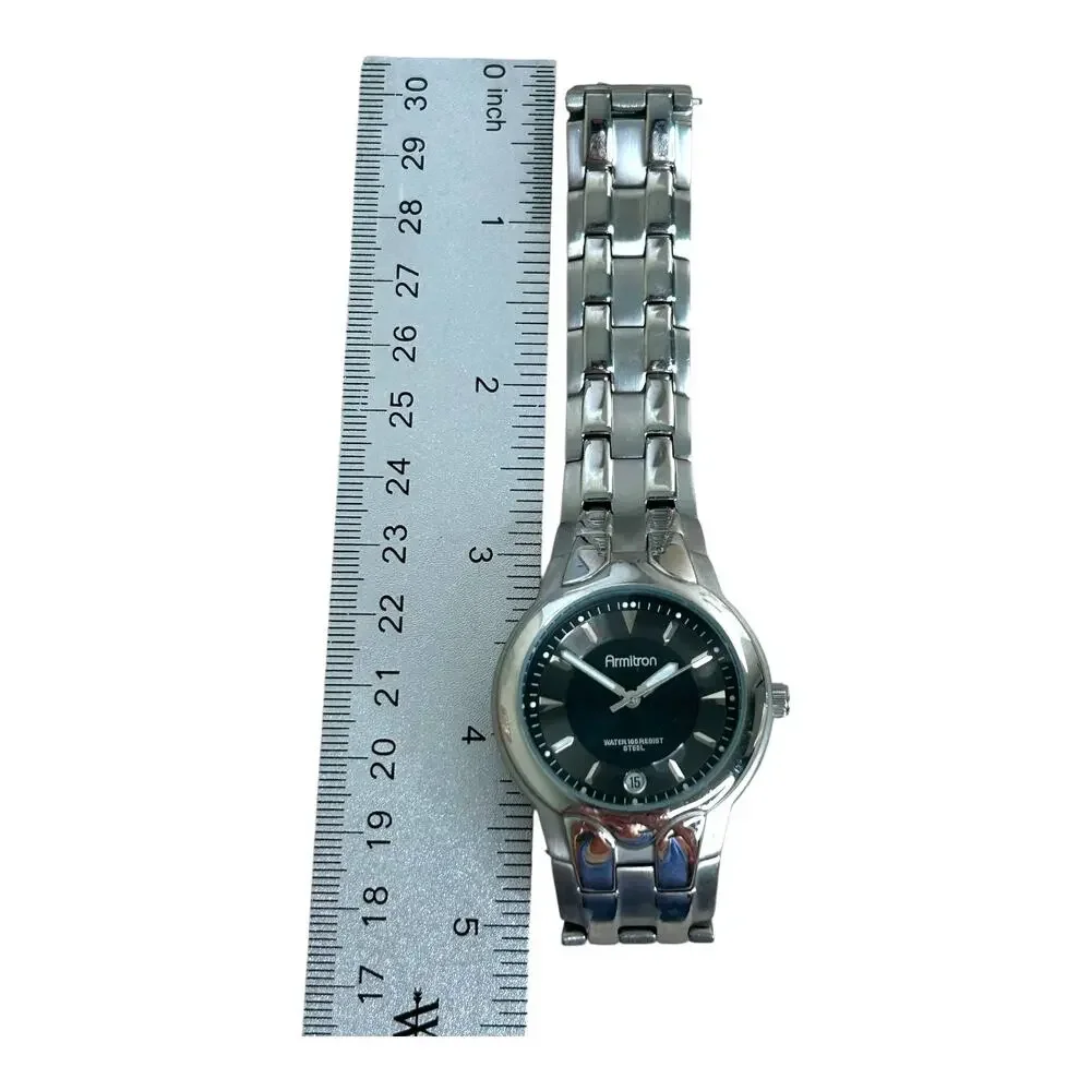 ARMITRON 20/1897 Mens Stainless Steel Silver 165 Feet Water Resistant